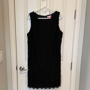 Lilly Pulitzer Black Floral Lace Dress